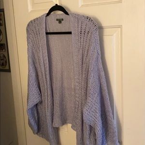 light blue cardigan